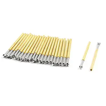 

100pcs P125-Q2 Two Part 2.7mm 4-Point Crown Tip Dia Spring Test Probes