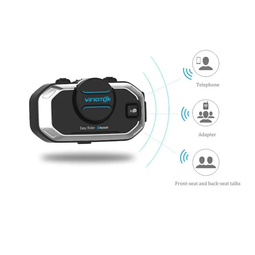  Englisch Version Easy Rider Vimoto V8 Headset Helm Motorrad Stereo Kopfhörer Für Handy Und Gps Radi