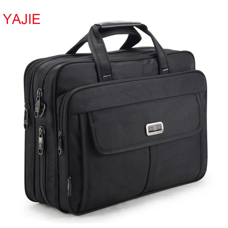 

YAJIE Large Capacity Men's Handbags Business Men Single Shoulder Bag 15.6 Inches Laptop Bag Casual Travel Bag Briefcase Y022