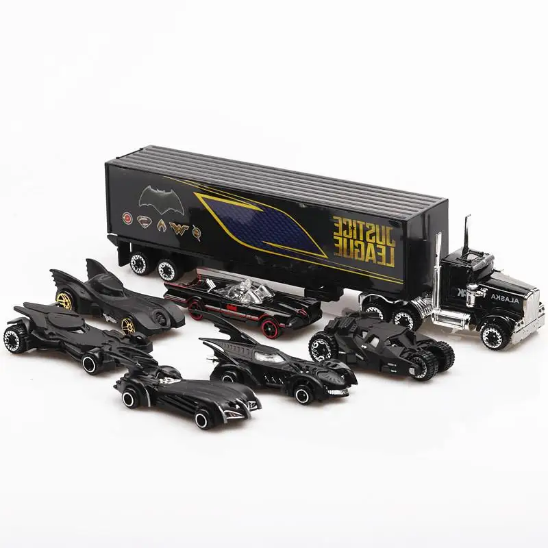 7Pcs Batman Batmobile Truck Car Model Toy Vehicle Metal Diecast Gift Kid Xmas UK 