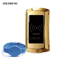 Electronic locker 125khz RFID Smart door lock for cabinet locker sauna and office hotel home swimming pool+1 pcs wristband