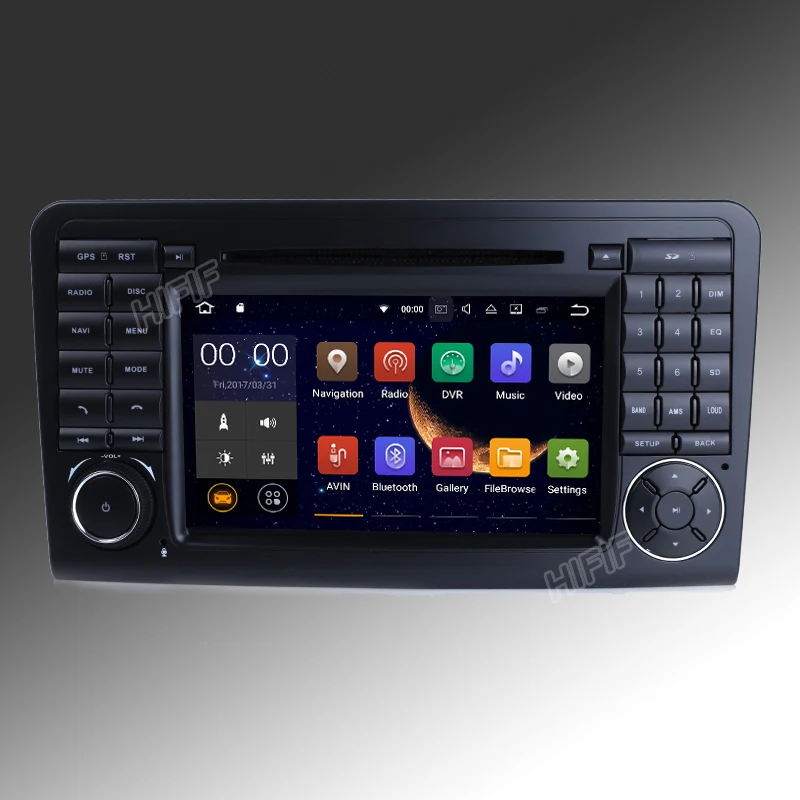 Flash Deal HIFIF 7" Quad Core 2GB RAM Android 7.11 Car DVD Radio For Mercedes/Benz ML GL Class W164 ML300 ML350 ML450 ML500 2005-2012 Navi 3
