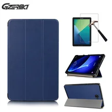 Magnetic Flip Protective Shell Stand Cover Case For Samsung Galaxy TAB A 10.1 P580 With S Pen Smart Tablet Cases Cover+Film