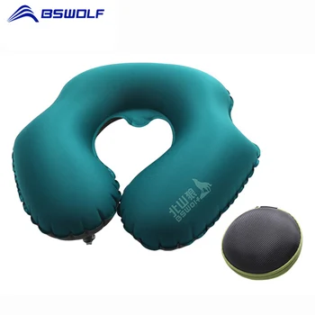 

BSWolf U-Shape Travel Pillow for Airplane Inflatable Neck Pillow for Sleep Camping Comfortable Outdoor Travel Accessories