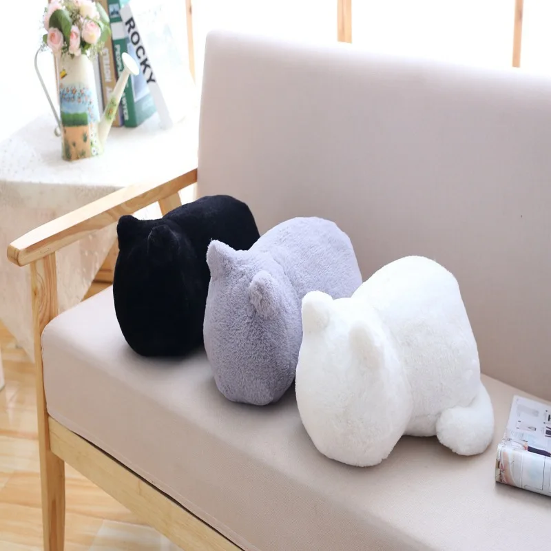 

Ashin Cat Plush Cushions Pillow Back Shadow Cat Filled Animal Pillow Toys Kids Gift Home Decor Presents For Lovers 2019