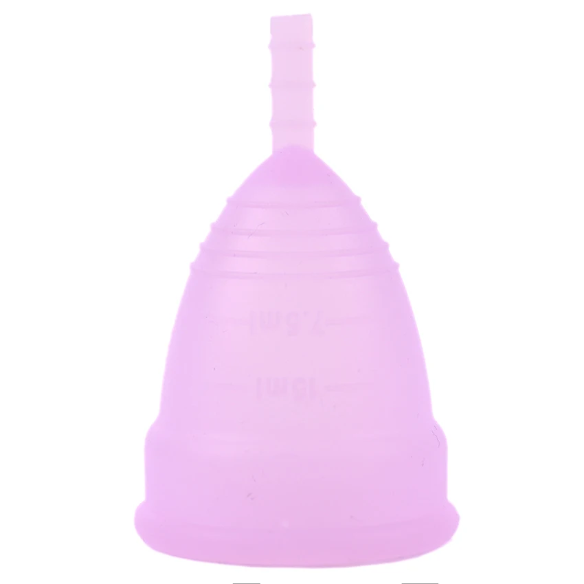 1 шт., медицинский силиконовый Менструальный стакан, многоразовая мягкая чашка, Женский гигиенический продукт, товары для здоровья - Цвет: Фиолетовый