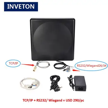 

Access control card reader built in uhf rfid high gain antenna integtrated Wiegand or RS232 optional waterproof IP68 865-868mhz