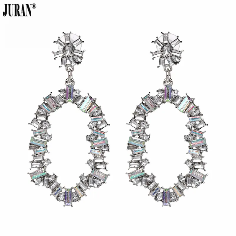 

JURAN Simple Design Luxury Pendant Drop Dangle Earrings Hot Sale Charm Shiny Women Bijoux Fashion Statement Earrings Jewelry