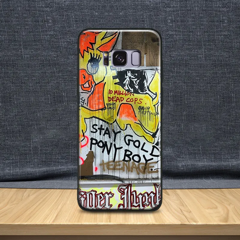 

Street graffiti Visual arts fashion TPU Soft Silicone Phone Case Shell Cover For Samsung S7 Edge S8 S9 Plus Note 8 9