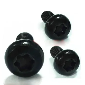 

M2x4mm Torx T & TX Screw Round head Six Stars Screws DIN7985 Carbon steel Black Bolts 30Pcs