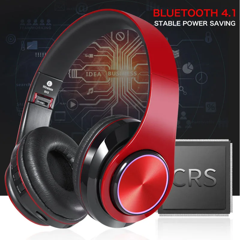 FDBRO новый смартфон HiFi стерео беспроводные Bluetooth наушники перезаряжаемые