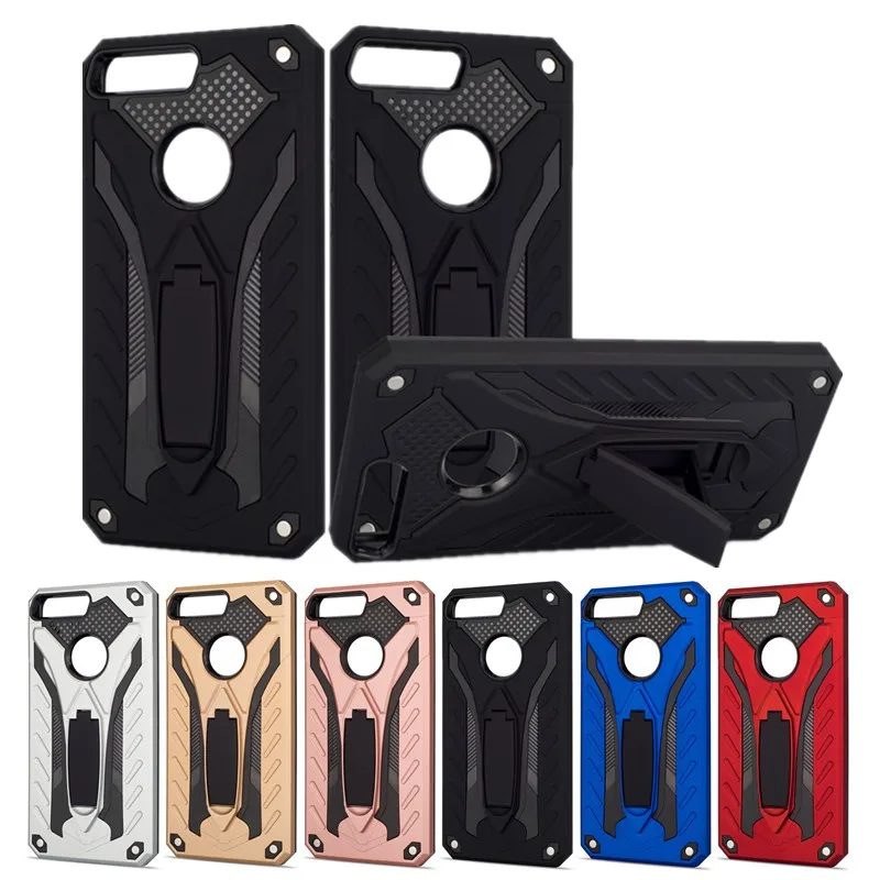 

luxury Armor Case for Huawei Y5 Y6 Y7 Y9 Full-body Protective Skin Stand PC+TPU Shockproof Cover for Y7 Y5 Y6 Y9 Prime 2019