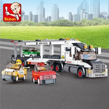 

SLUBAN 0339 Transport Vehicle Bus Compatible LGSet Technic City Building Blocks Bricks Educational Toys Birthdays Diy Gifts