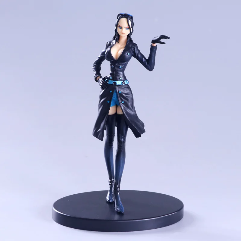 

OP Golden City Chapter Nico Robin PVC Action Figure OP Luffy Robin Black Tights Suit Collectible Model Toy 14cm