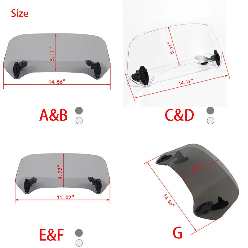 Мотоциклетные регулируемые ветровые стекла расширение ветрового стекла спойлер защита от ветра для Honda Suzuki Yamaha BMW KAWASAKI