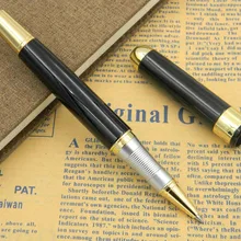 Jinhao 250 черная серебряная металлическая шариковая ручка с зажимом