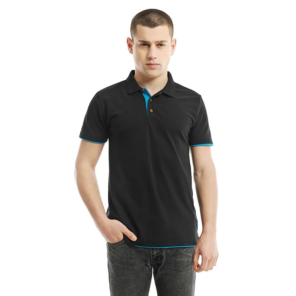 

Brand New Men's Polo Shirt Cotton Short Sleeve Men Polo Shirts Hommes Casual Summer Boys Slim Breathable Polos Camisa Masculina