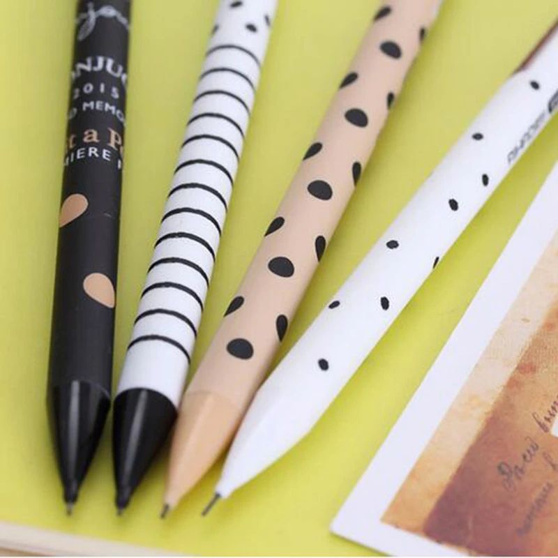 4 шт./лот 0,5 мм прекрасный творческий милый каваи Пластик механический карандаш горошек башня автоматическая ручка для малыша школьные принадлежности