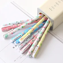 Гелевая ручка с единорогом Kawai caneta Flamingos lapices 10 шт./компл. школьные принадлежности милые канцелярские принадлежности kalem boligrafo ручки stylo