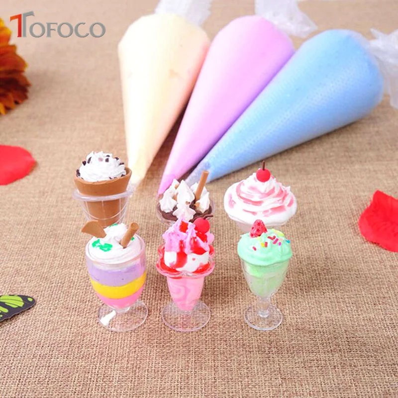 

TOFOCO DIY Simulation Cake Food Super Light Colored Clay Slime Soft Polymer Clay Set Plasticine And Tool Kit Decoration