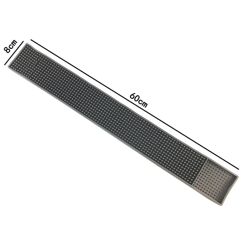 

Non-slip Rubber Bar Mat Bar Runner Glass Drip Tray Beer Drink Rail Bars Service Mat QP2