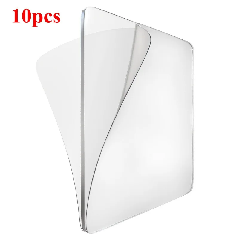 

10pcs Double-sided Magic Sticker Transparent Plastic Suction Cup Auxiliary Stickers Strong Without Trace Car Hook Magic Pad Tape