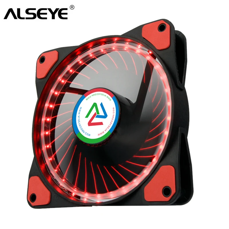 

ALSEYE 120mm Computer LED fan cooling 12v 1100RPM silent fan radiator for computer case / cpu cooler