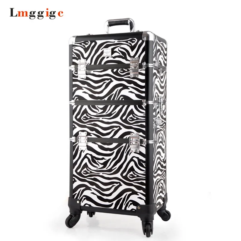 

Beauty salon special cosmetic case caster luxury makeup artist trolley case beauty box