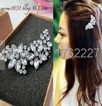 

vintage Bohemian crystal rhinestone flowers bridal hair accessories headdress hairpin side clip hair jewelry Free Shipping