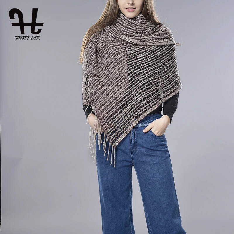 

FURTALk 100% Caremere Knit Shawl Soft Infinity Scarf Shawl Scarf lanket Warm Shawl Wrap