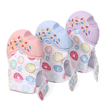 

1PCS Baby Safety Natural Pacifier Doughnut Teether Glove Silicone teether Doughnut Shape Newborn Chewable Teething