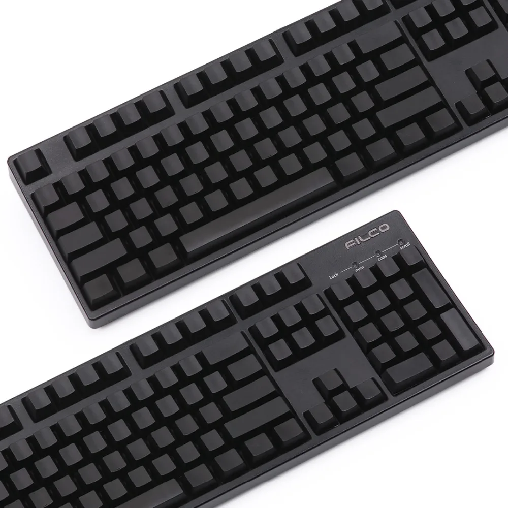 

POM blank keycaps Cherry profile ANSI Layout 104 keys for cherry mx mechanical keyboard
