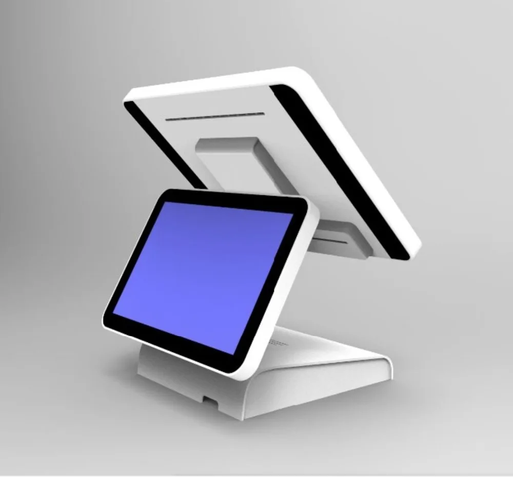 

High Quality full flat touch screen 15 inch dual display POS