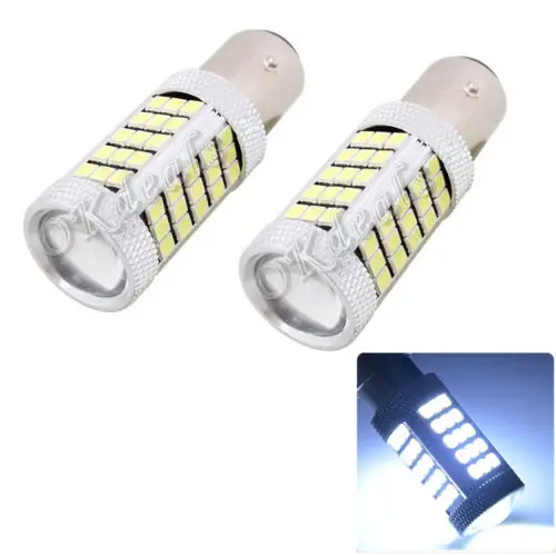 

CYAN SOIL BAY 1157 LED BAY15D Ice Blue 63 SMD 2835 LED Turning Reverse Head Light 12V 30W Bright Than 33 SMD Light