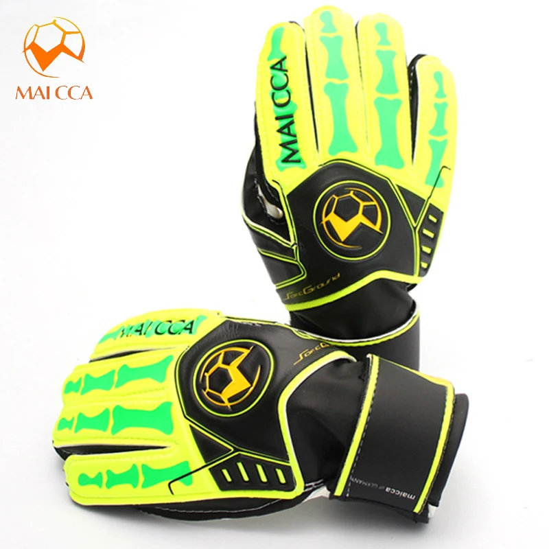 

Professional Football Soccer Goalie Gloves Size 5 6 Child Latex Goalkeeper Gloves Sports