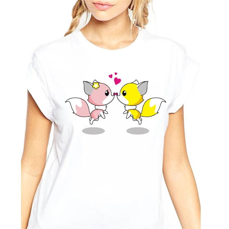 Женская футболка с милым мультяшным ежиком, слоном, совой, животным, котом, Повседневная футболка, Женский Топ, летняя футболка с коротким рукавом, футболки для девочек