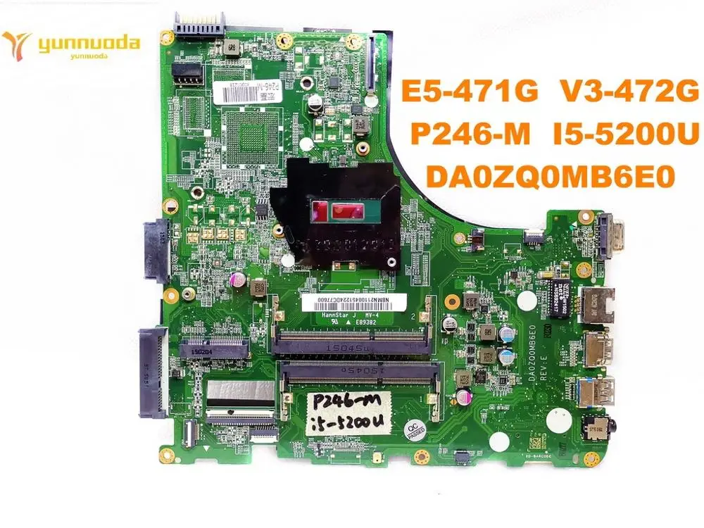 الأصلي لشركة أيسر E5-471G V3-472G اللوحة المحمول E5-471G V3-472G P246-M I5-5200U DA0ZQ0MB6E0 اختبار جيد شحن مجاني