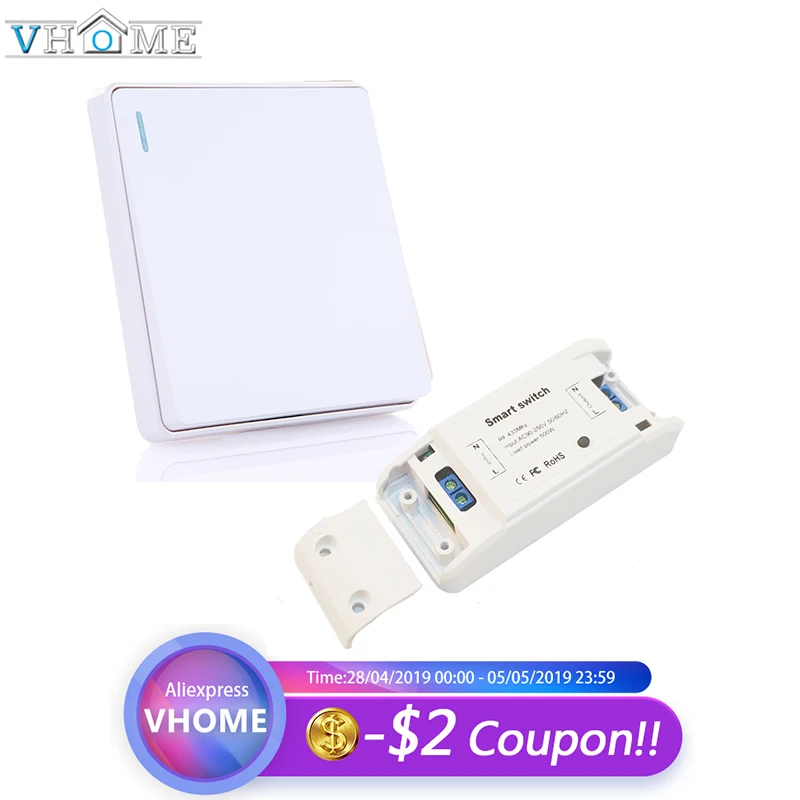 

Smart home touch switch button remote control wireless RF 433mhz For Hall Bedroom Ceiling Lights Wall Lamps