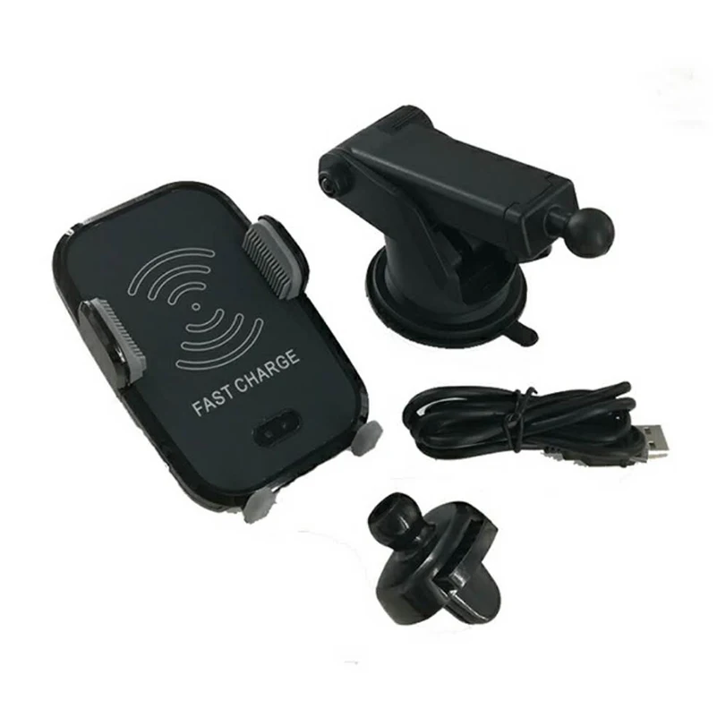 Быстрая Беспроводной автомобиля Зарядное устройство Автоматический Инфракрасный Сенсор автомобильный держатель Air Vent Телефон держатель для iPhone 8/8 Plus/X samsung S9 S8