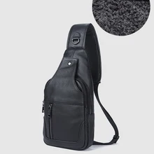 CARANFIER мужские нагрудные сумки из натуральной воловьей кожи повседневные дорожный с молнией высокое качество большой емкости студенческие сумки