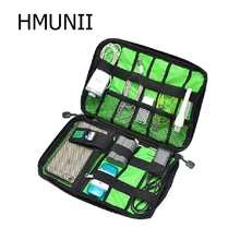 HMUNII электронные аксессуары Дорожная сумка из ткани Оксфорд мужская дорожная сумка для даты линия SD карта USB кабель цифровая сумка для устройства