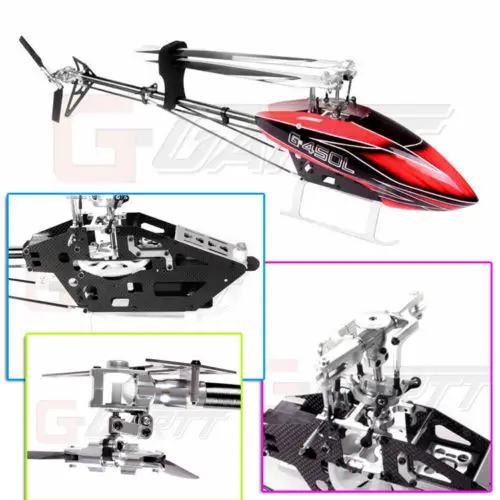 

Gartt 450L Torque Tube 3D 6CH Carbon Fiber Frame for Trex 450 L Helicopter