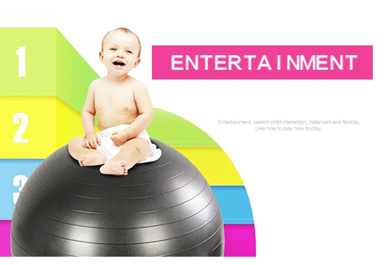 IVIM фитнес-мяч для йоги, устойчивый к разрыву, мяч для полного баланса тела, тренировочный мяч, насос для бесплатной детской игрушки/принадлежности для йоги