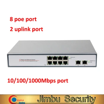 

New Security camera 8 poe port and 2 uplink port 10/100/1000 Mbps used for POE camera including Power adapter POE6G1028P