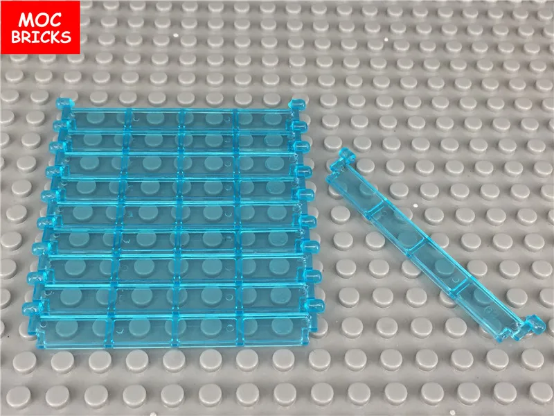

50pcs/lot MOC Bricks Clear Blue Garage Roller Door Section without Handle fit with 4218 Building Blocks figure Kids Toys Gifts