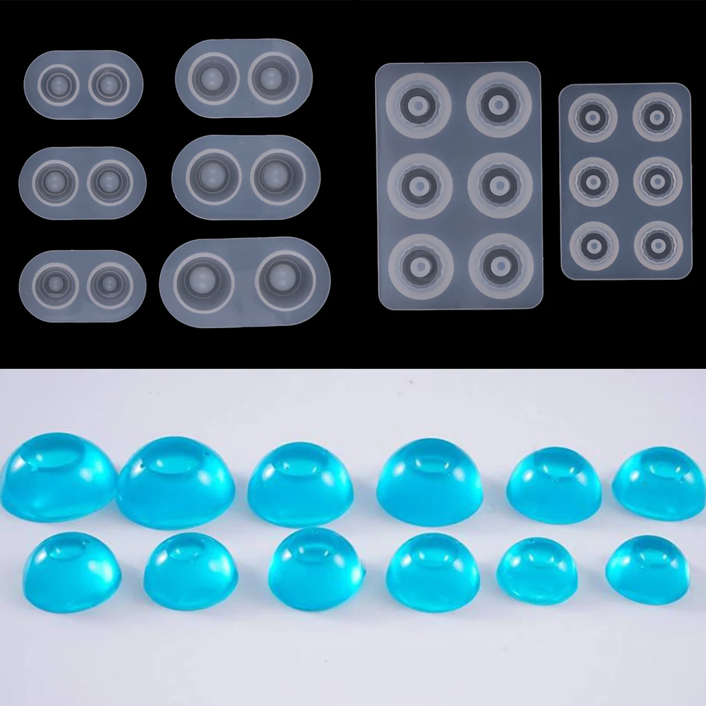 8 BJD Doll eye mold resin casting beads mold pressure eye silicone mold base