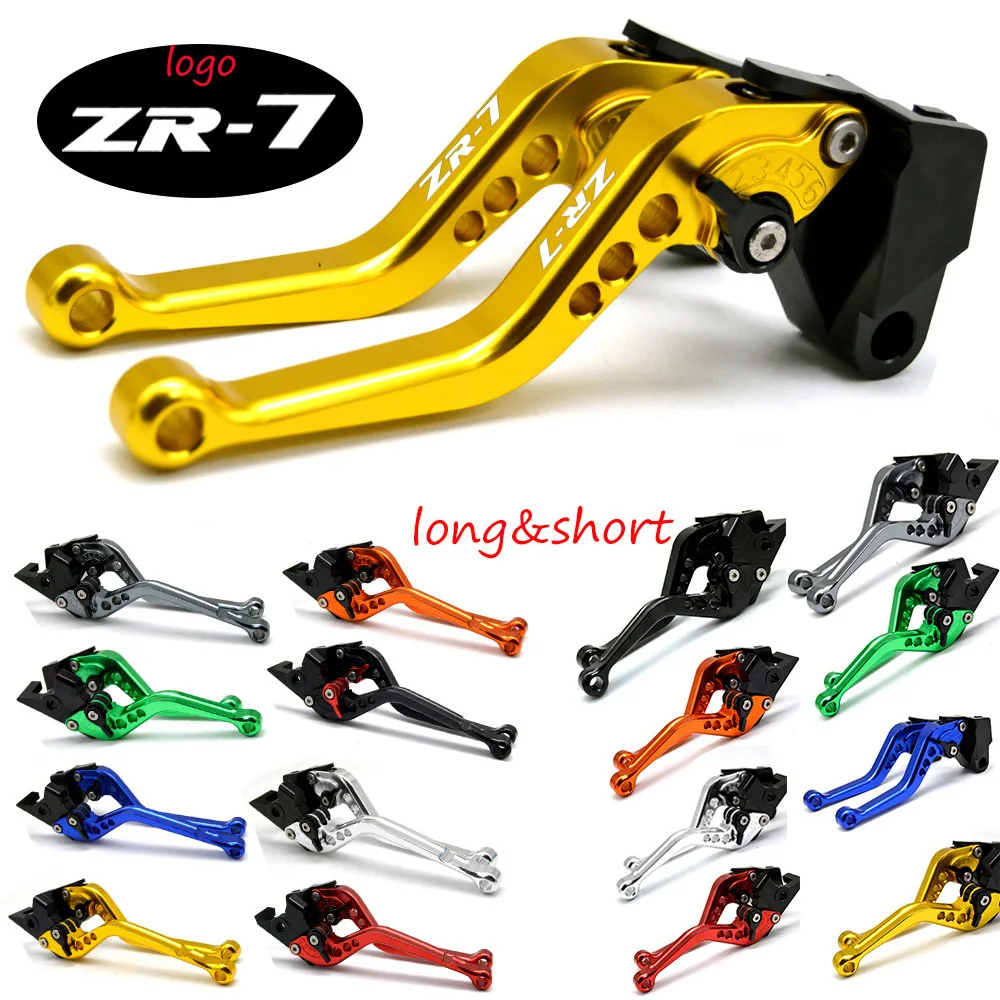 levier leviers levers long CNC or gold Kawasaki ZR-7 ZR7 ZR7S 1999-2005