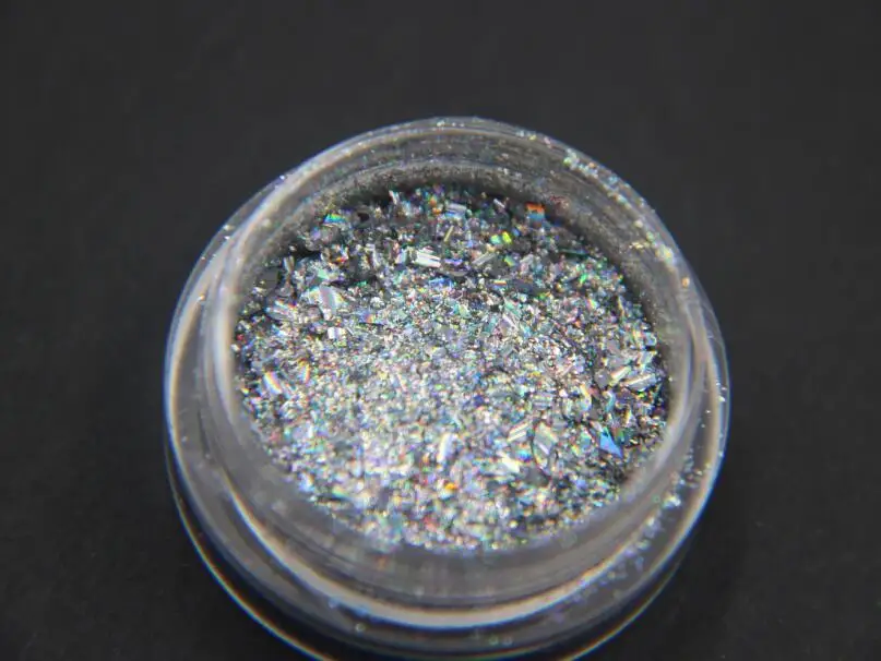 

GALAXY HOLO flakes holographic powder, holographic pigment, holographic glitter, laser nail sequins for nail art -0.2grams 1box