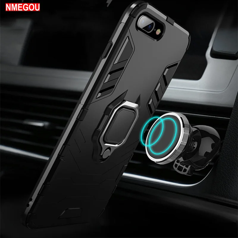 4 In 1 Shockproof Luxury Armor Case for IPhone X XR XS Max 8 7 6 6s Plus 5 5S SE with Car Magnetic Finger Ring Holder Coque |