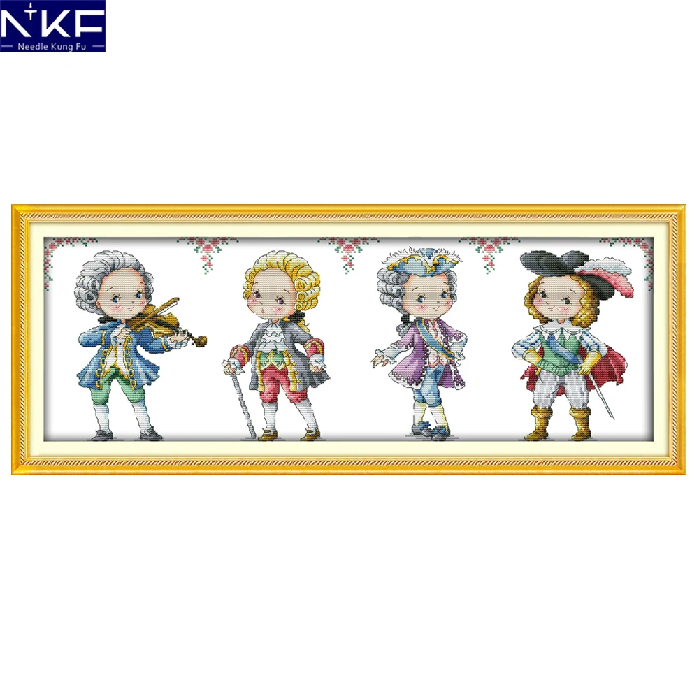 Набор для вышивки крестиком NKF с надписью The nobility|counted cross stitch|counted stitch patternscounted kits |